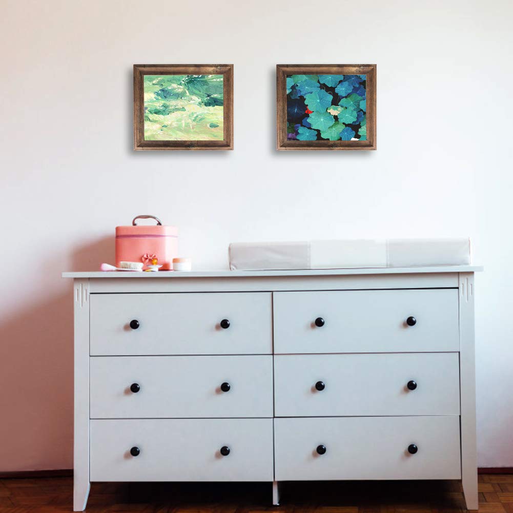 アートフォト（フレーム付き） Amazon.co.jp: Dreamyard 写真フレームセット 2パック 木製 ビンテージ