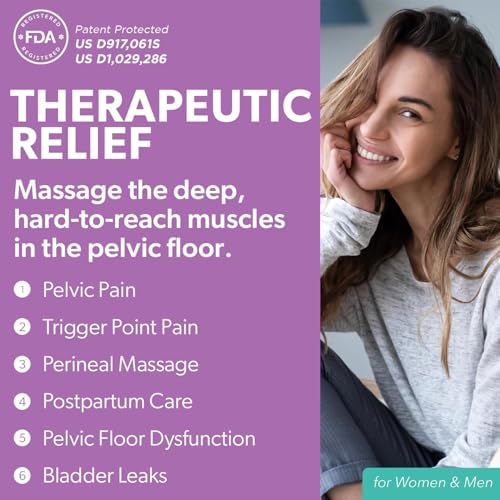 Intimate Rose Pelvic Wand, Pelvic Floor Muscle Trigger Point Massager, Perineal Massage Tool for Pelvic Physical Therapy & Pain Relief, BPA-Free, Latex-Free, Standard (Non-Vibration) by Intimate Rose - Image 2