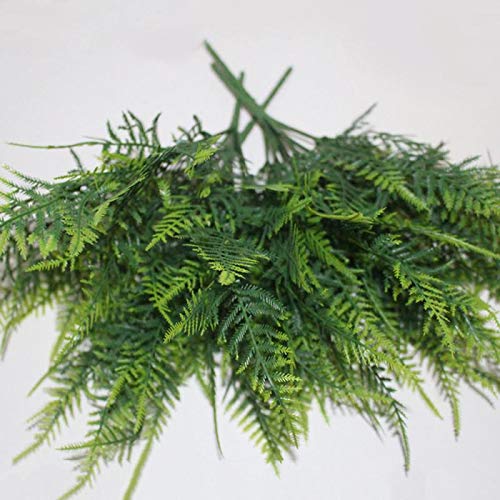 7 Tallos espárragos Artificiales Helecho Hierba arbusto Flor hogar Oficina Verde Planta Decorativa para el hogar Oficina Caliente-Estados Unidos