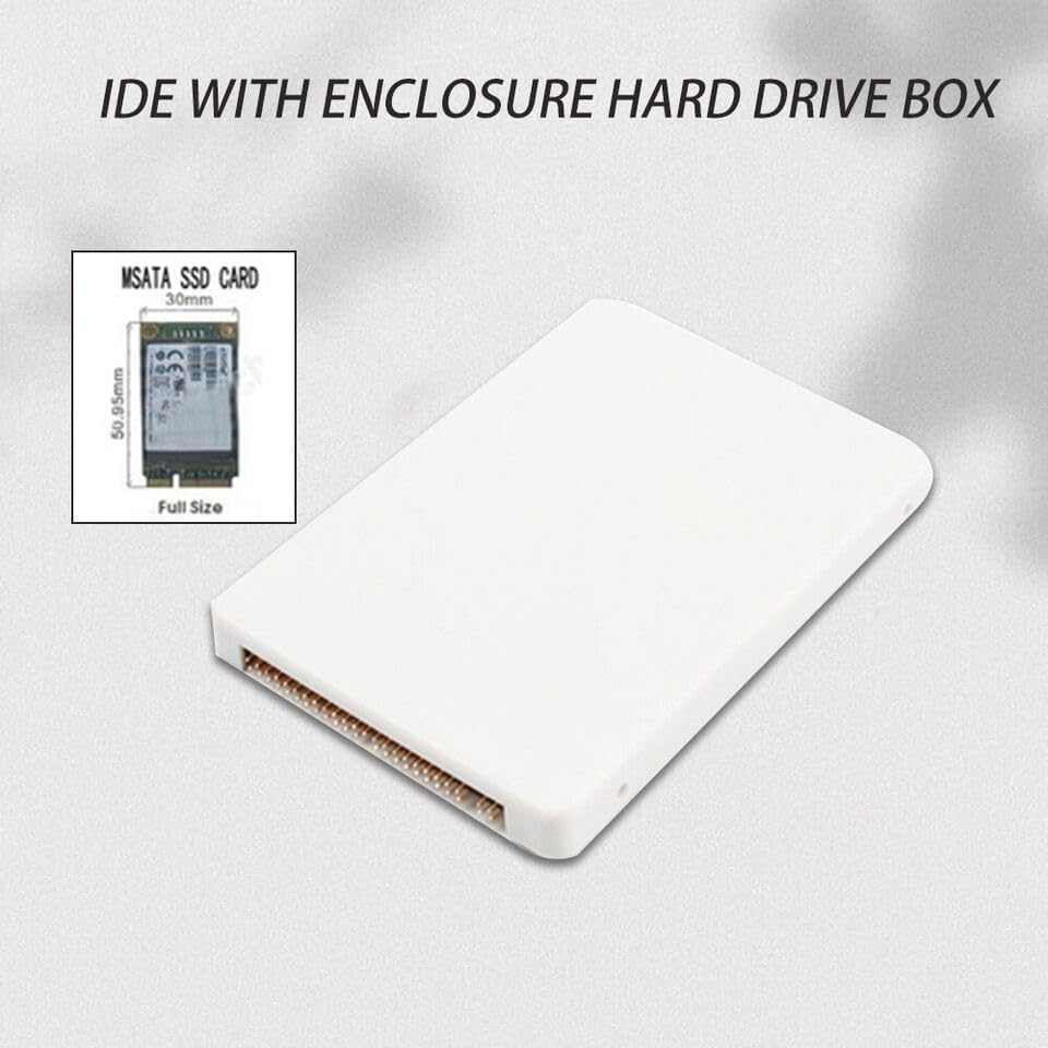 mSATA to 2.5" IDE HDD SSD mSATA to PATA Adapter Converter Card 44PIN w/Case 7Y