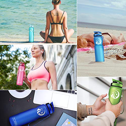 Best Sports Water Bottle 800Ml/ 1L/ 600Ml/ 1.2 Litre,Bpa Free & Tritan & Leak Proof Lightweight Portable Reusable Bottles With Filter For Kids, Camping, Cycling, Hiking, Yoga, Running, Flip Top Lid #TOP7