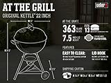 Weber Original Kettle Charcoal Grill for Outdoor Cooking and Barbecue, 22-Inch, Black