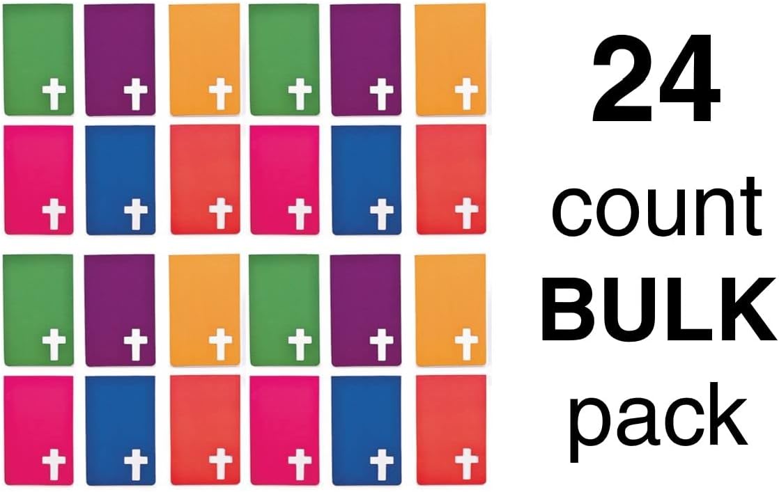 Fun Express Religious Notepads With Cross Design - Easter Notepads - Bulk set of 24 - Church Stationery, Sunday School Handouts, Christian Party Favors, Easter Party Favors