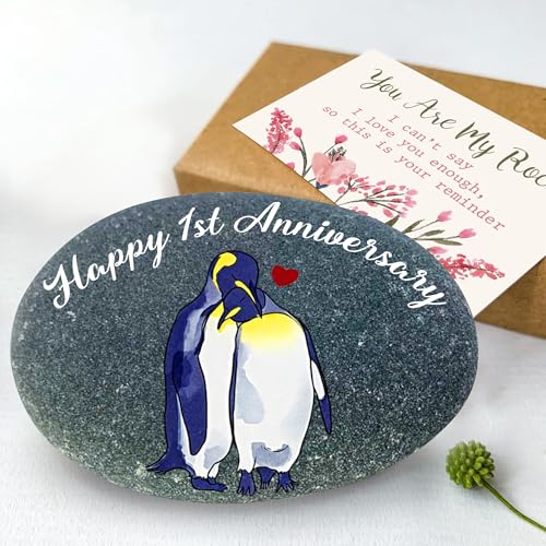 MALFIRST Handmade Gift Ideas for 1st Year Anniversary, 1st Year Anniversary Hand-Painted Gift, 1st Anniversary Couple Present, First Ideas, 1st for Wife, Men