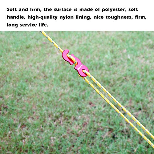 DECDEAL Thick Tent Wind Corda para camping ao ar livre Canopy Reflective Wind Rope 3mm Multifunciona