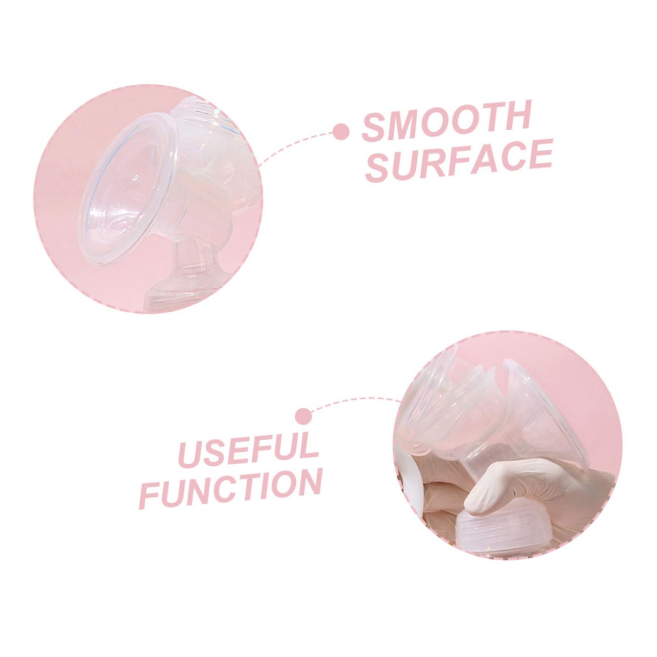 IWOWHERO 4pcs Converter Pumps Clear Flange Inserts Wearable Accessories Wearable Parts Inserts Parts Supplies