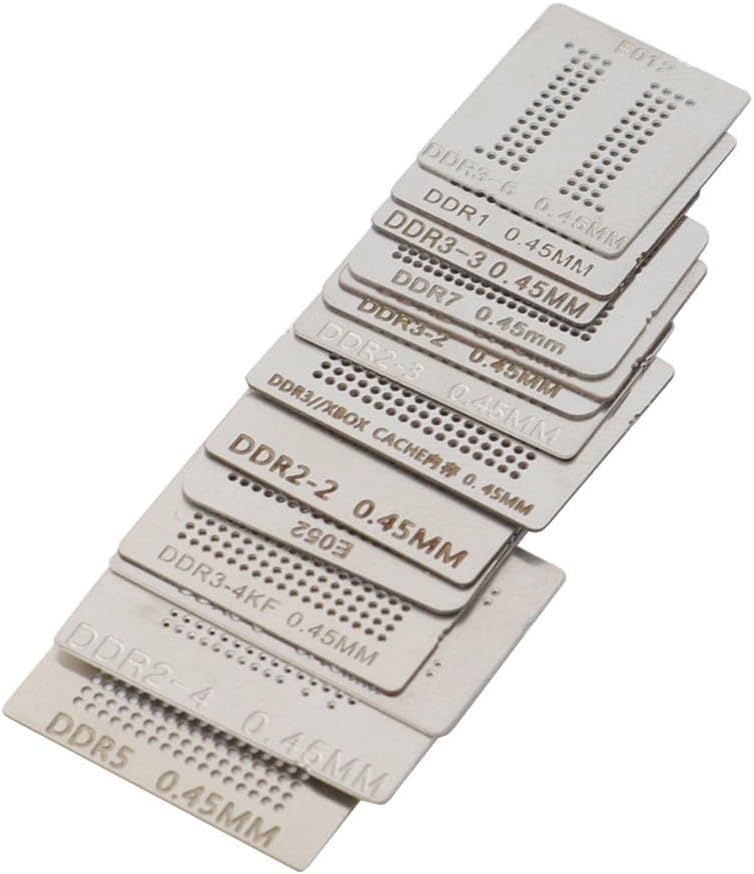 Reballing Schablonen-Set Mit Halterstation - Für 0,45 Mm Lötkugeln Und BGA Reparatur