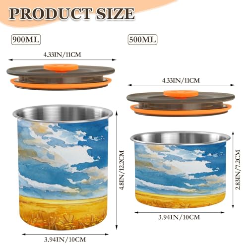 Contenedor de Acero Inoxidable Hermético para Café 30oz miniatura 2