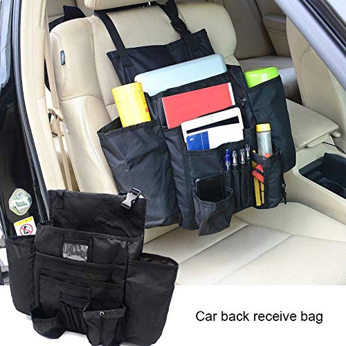 Pawaca Car Front Seat Storage Bag, Vehicle Drink Food Holder Organizer with Multiple Storage Pocket for Moms, Service Techs, Law Enforcement and Delivery Drivers - Keep Items Within Easy Reach - Thumbnail 2