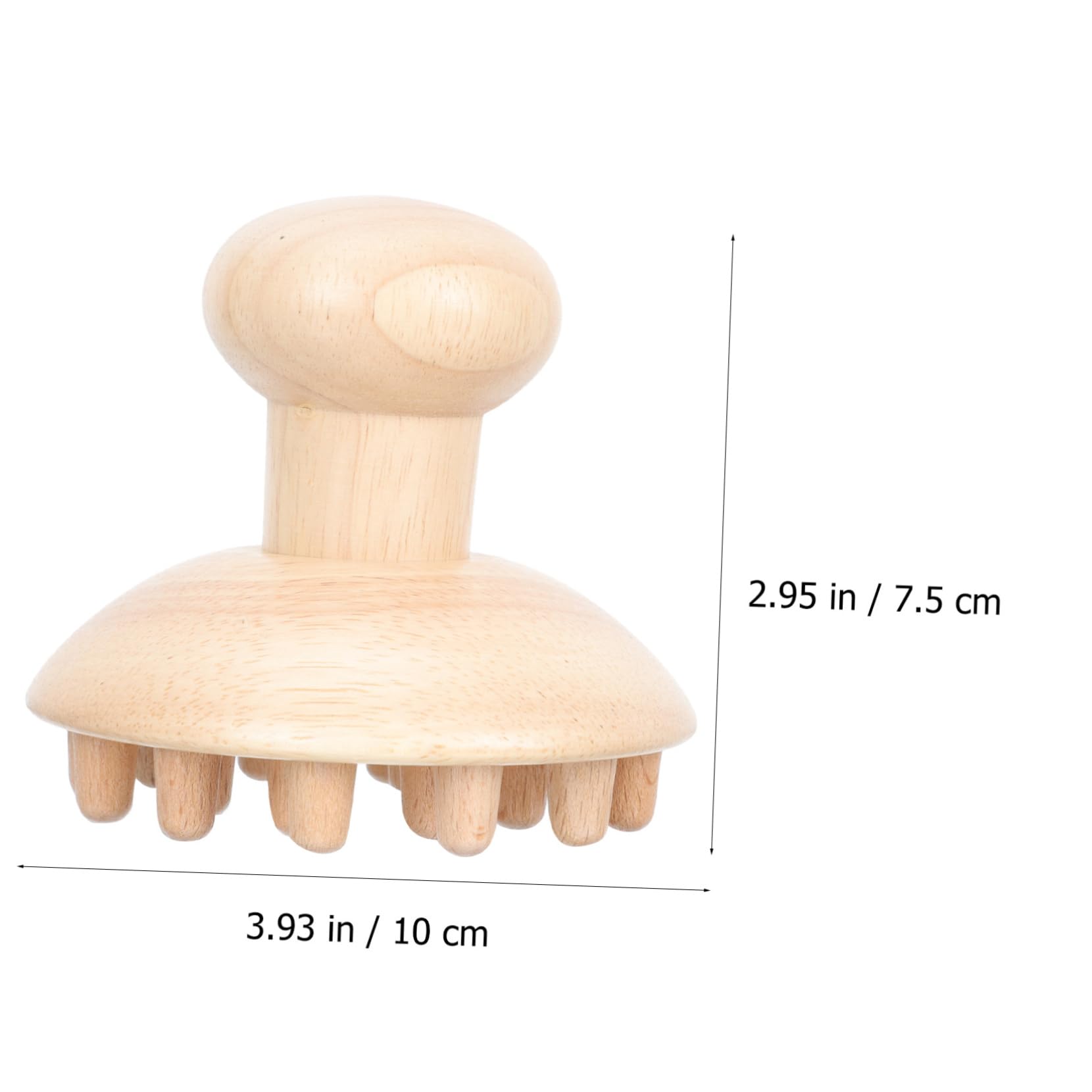 Healvian 2pezzi Pettine Massaggiatore Per Capelluto Legno Di Faggio Ergonomico Strumento Di Rilassamento Per Testa e Massaggiatore Acupoint Unico Design Elegante e Confortevole