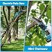 2-in-1 Cordless Pole Saw & Mini Chainsaw, 8 Inch Mini Chainsaw Cordless with Extension pole, Brushless Electric Pole Saw 2.5m Long Reach Battery Powered pole Saw for Tree Trimming Pruning/Wood Cutting