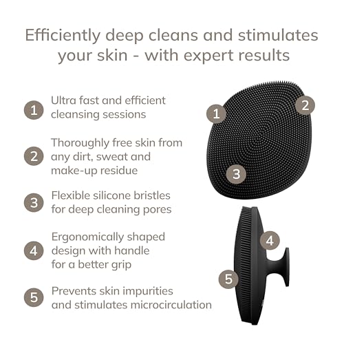 Cepillo de limpieza facial Geske SmartAppGuided Negro 4 en 1 - imagen 2