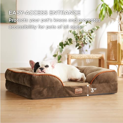 image for Bedsure Orthopedic Dog Bed Medium Size Dogs - Washable Medium Dog Cat 