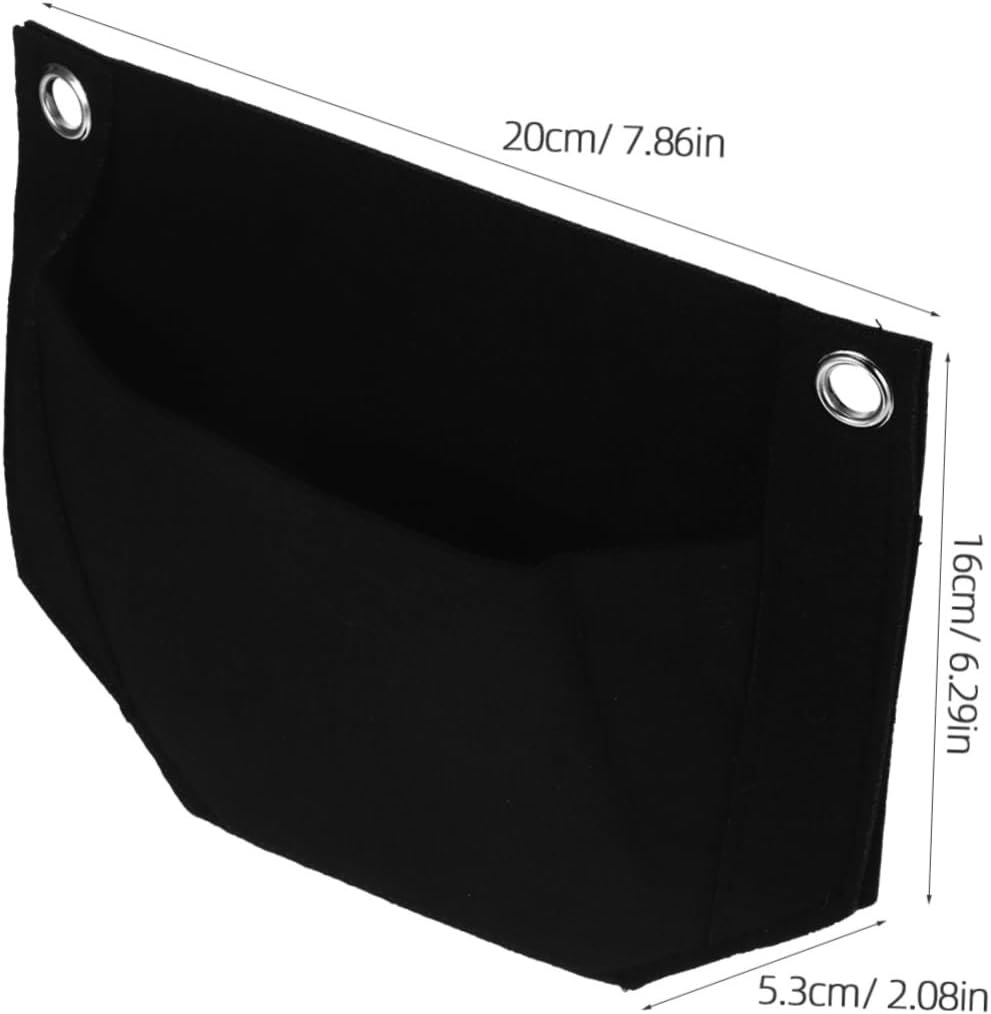 BESPORTBLE 15pcs Non-Woven Fabric Plant Growing Bags Ventilated Planter for for Strawberries Vegetables and Indoor Plants Black