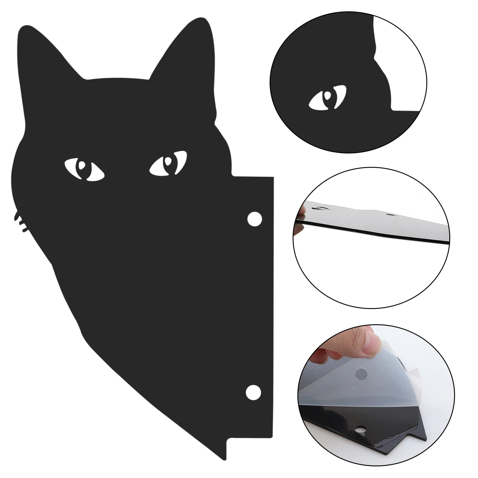 Decorazione Giardino Gatto Nero | Sagoma Acrilico | Palo Per Prato | Anti-Animali | Regalo Originale - Foto 8