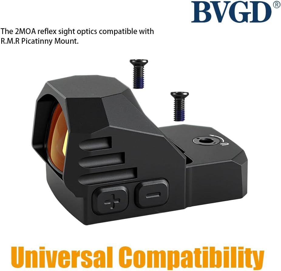 RMR Footprint Open Reflex Sight - 2MOA Dot Motion Awake Compact Optic with Picatinny Mount