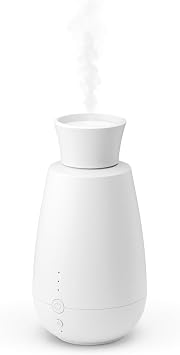 Stadler Form Aroma Diffuser Ella, Intelligent Essential Oil Spray System, Without Water, Without Heat, Intense Smell, Wireless, Light Sensor, Easy to Use, White