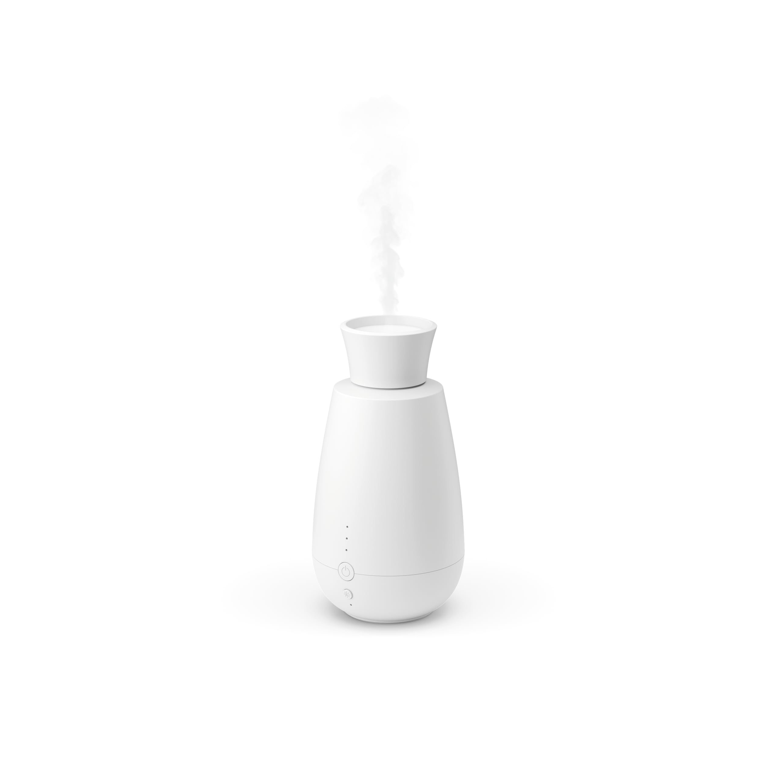 Difusor de Aromas Ella de Stadler Form, Sistema Inteligente de Pulverización de Fragancias, para Aceites Esenciales, sin Agua, sin Calor, Aroma Intenso, Inalámbrico, Sensor de Luz, Blanco