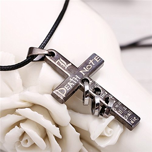 Others Anime Death Note Metal Cross Pendant : Amazon.in: Jewellery