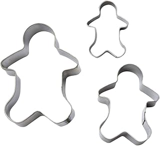 Hemoton 3 szt. wielofunkcyjne bożonarodzeniowe foremki do ciastek ze stali nierdzewnej w kształcie mężczyzny zrób to sam lukier foremki do ciasta foremki do owoców czekolady