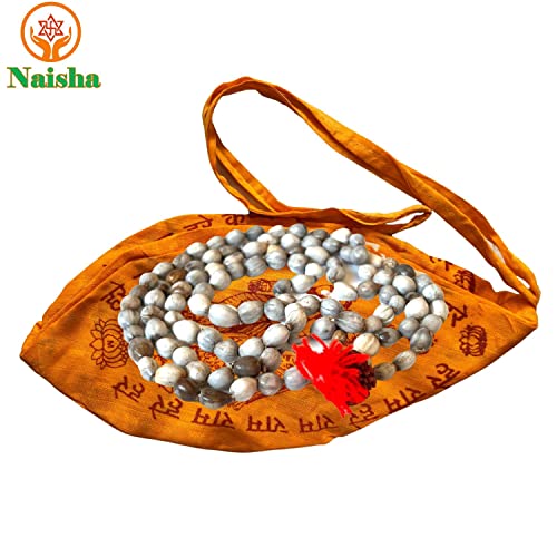 NAISHA Gaumukhi Jaap Mala & Vaijanti Mala 108 Beads Krishna japa Mala Necklace For Men & Women, Pack of 2 - Image 2
