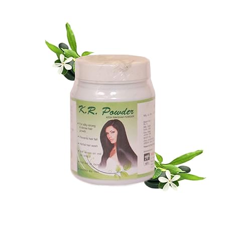 Yamuna Pharmacy Herbal K.R Powder, Organic Hair Care Powder Anti-Dandruff Anti-Hairfall Ayurvedic Natural Hair Pack for Women Men (200 gm Pack)