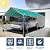 Carport Canopy 10'x20' Heavy Duty Carport, Waterproof & UV Protected Garage Top Tarp Shelter Cover with Reinforced Steel Cables, Outdoor Portable Garage for Car, Boat Tent, Green