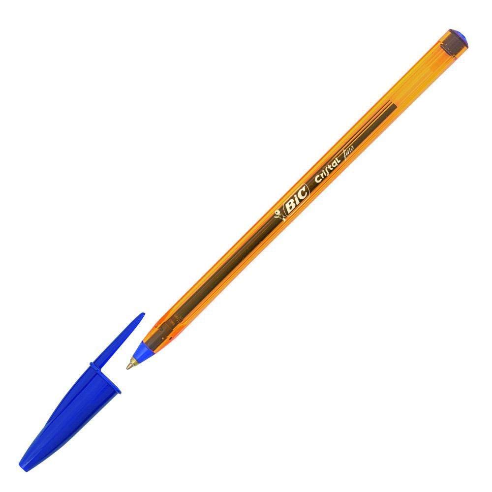 BIC Cristal Soft Kugelschreiber 50 Stück Blau – Weiches Schreiben, 1,2 Mm Mine, Transparente Kontrolle