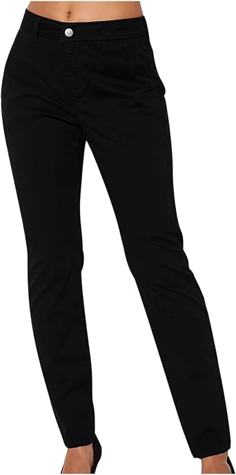 Uillui Womens Skinny Ankle Pant Tapered Slim Business Casual Dress Pants Stretch High Waist Straight Pants Work Trousers