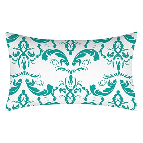 Shfanyua Set Of 4 Modern Decorative Moroccan Pattern Geometric Outdoor Rectangular Lumbar Pillow Throw Pillow Cases Cushion Covers For Room Bedroom Room Sofa Chair Car 12 X 20 Inches,Green #TOP3
