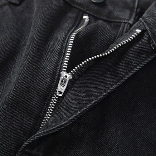 Jeans Pants Trousers Denim Minimalist Classic Men's Loose Port Style Retro Casual3