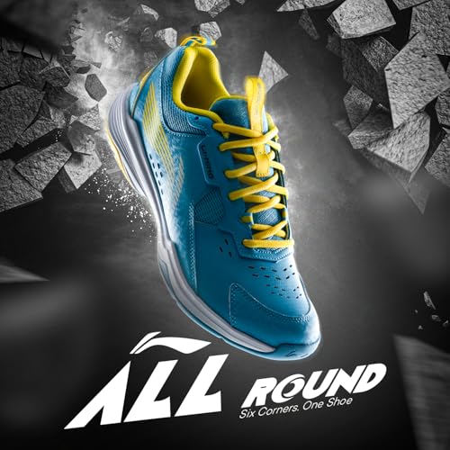 Image of Li-Ning All Round Non Marking Badminton Shoes | All Indoor Sports | Lightweight, Breathable, Grippy & Durable | High Rebound Cushioning | Stable Heel Support