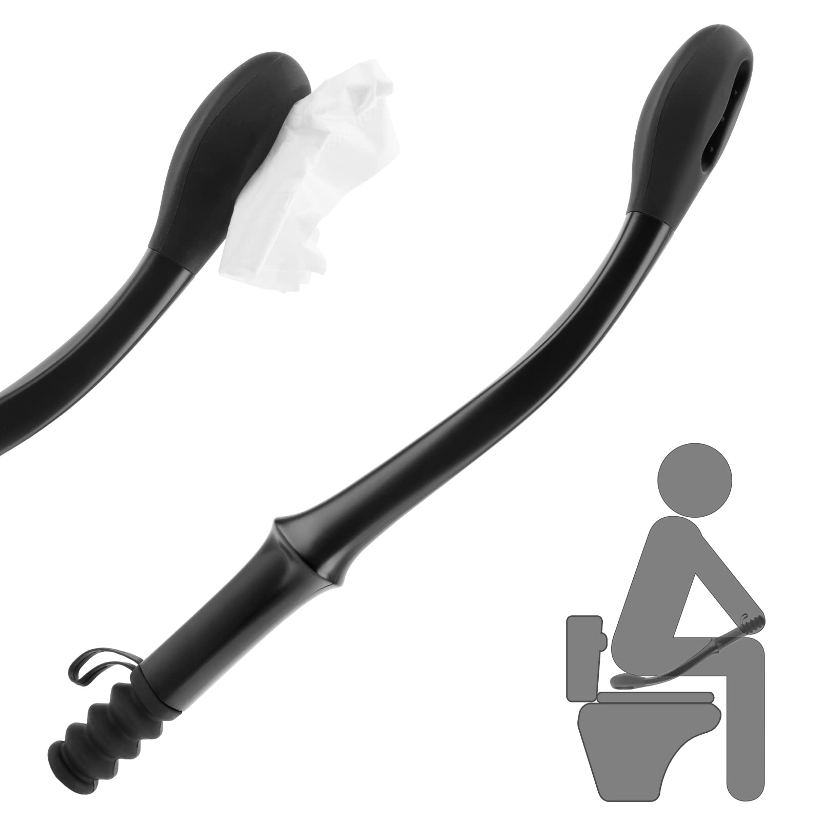Toilet Aids for Wiping Globalstore Bottom Buddy Wiping Aid with Hook