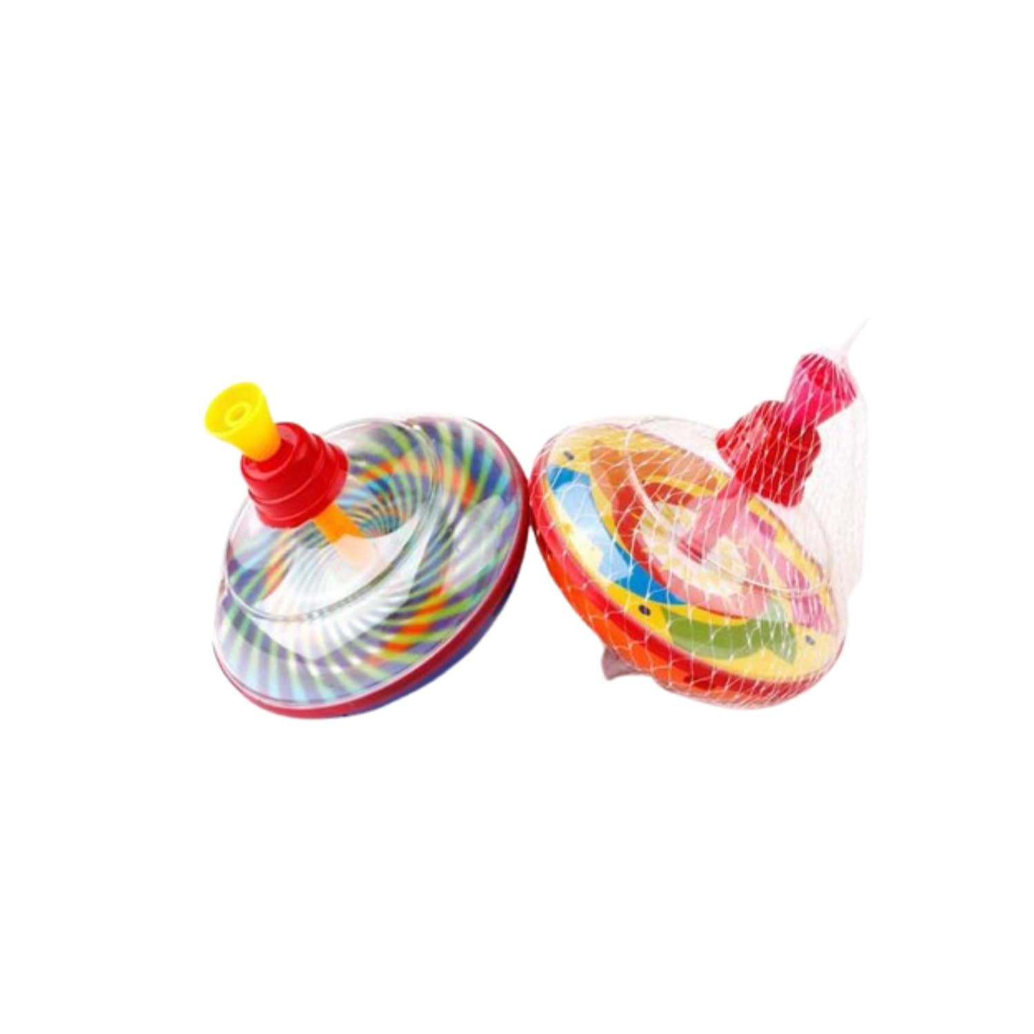 FAMBIZ Spinning Top For Kids, Gyroscope Toy, Lightweight And Durable, Compact And Portable, Hand-Eye Coordination, Stackable Spinning Top, Bright Design, Easy To Play, Random Colour, 1 PCS