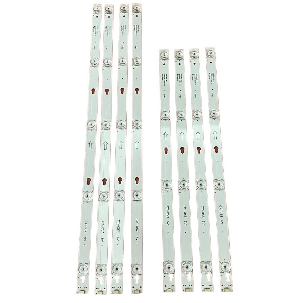 LOCLPCKGYA Kit 8pcs LED Backlight Strip Bar For 55UD6216 55UD6236 55UD6206 55UD6206W 55S6000FS LVF550ND1L(Kit 8pcs For 1 TV)