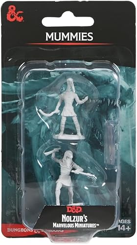 D&D Nolzur's Marvelous Miniatures Momias  WizKids Unpainted Dungeons and Dragons Miniatures