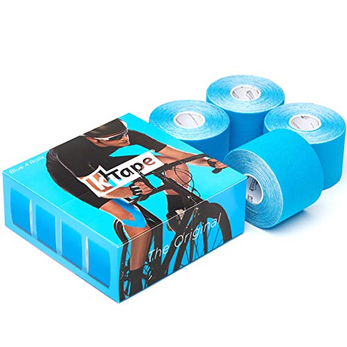 K-Tape® Blue Box of 4 (4 Rouleaux de 5 cm x 5 m chacun) [Bleu]