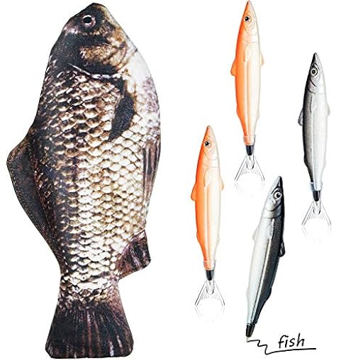 Estuche de Lápices en Forma de Pez Bolsa de Bolígrafos de Pez Novedosa Bolsa de Lápices Divertida con Forro de Almohadilla Gruesa y 4 Plumas en Pez Lindas Regalos para Escuela | Ya disponible en tu tienda friki favorita! En mundofriki.es! Estuche de Lápices en Forma de Pez Bolsa de Bolígrafos de Pez Novedosa Bolsa de Lápices Divertida con Forro de Almohadilla Gruesa y 4 Plumas en Pez Lindas Regalos para Escuela | Ya disponible en tu tienda friki favorita! En mundofriki.es!