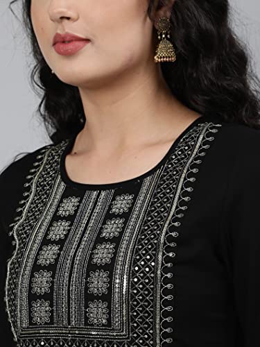 Image of Femvy Women's Rayon Solid Regular Kurti