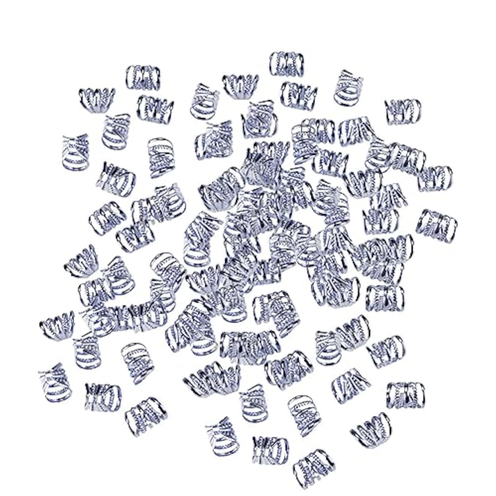4x100Pcs Metal Dreadlock Beads, Hair Jewelry for Braids