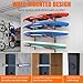 UOKRR Kayak Storage Rack, Wall Mount Kayak Racks for Indoor Outdoor Storage, Heavy Duty Adjustable Kayak Rack for Garage, Spacesaver (4 Kayaks, Wall Mount)