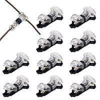 CESFONJER T Verbinder, 10 Packung Niederspannung T Hahn Kabelverbinder T geben 1 Pin lötfreie mit kein Draht-stripping für Drähte 20/22 AWG 0,2-0,5mm² Anschlusskabel erforderlich