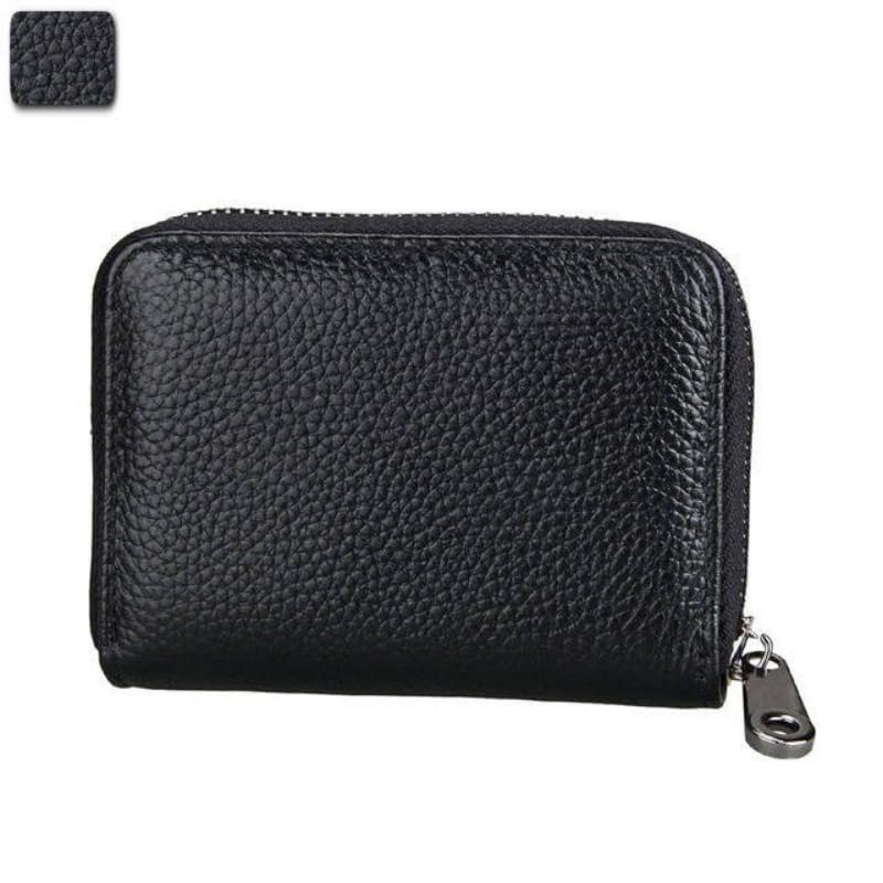 RFID Blocking 1pc Men's PU Leather Wallet | 22 Card Slots Large Capacity Business Credit Card Holder, Change Organizer Zipper Mini Purse Card Case2