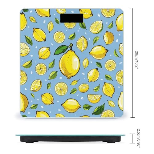 Báscula Digital de Baño Smart con Patrón Lemon miniatura 2