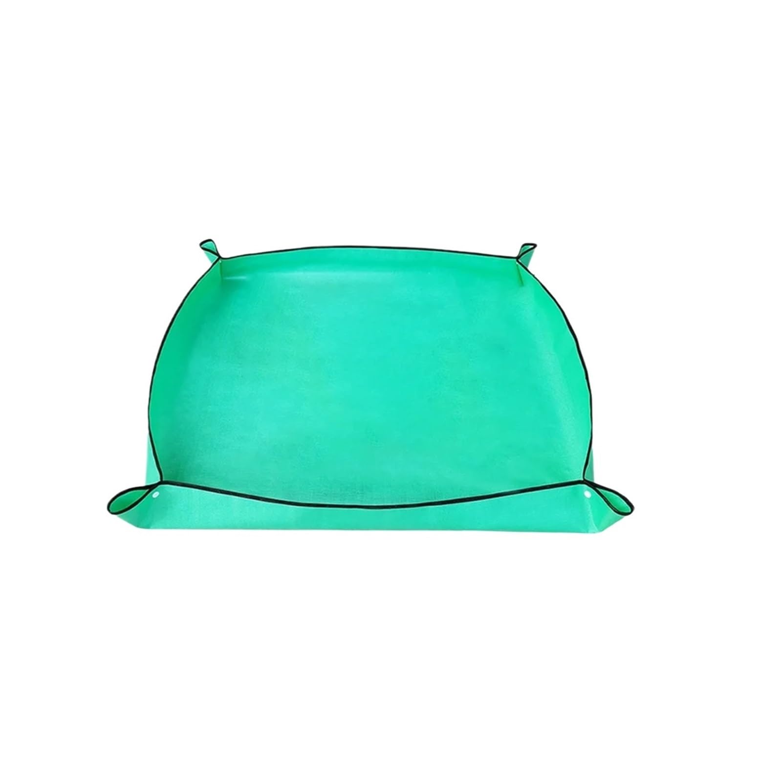 HUWOYG 2PCS Foldable Planting Mat Waterproof Potting Tray Garden Transplanting Mats Gardening Pad Plant Pruning Tool Supplies For Indoor Garden(Green 66X66CM)
