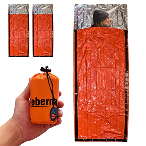 Emergency Sleeping Bags 2 Pack | Portable Emergency Blanket Survival Gear