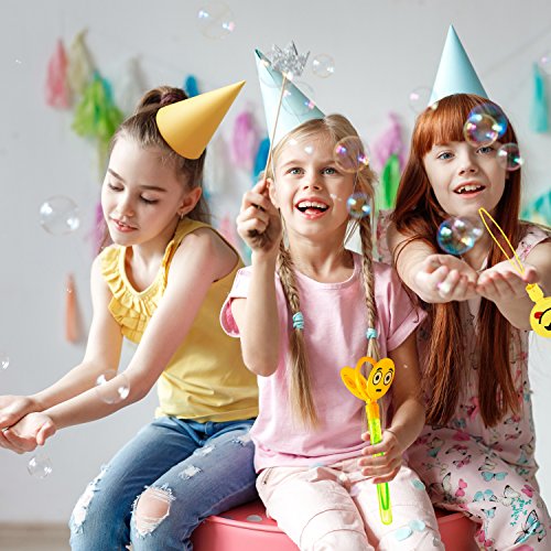 12 Pack Giant Bubble Wands Emoji Party Favor Toys - Bulk Bubbles Party Favors Clapper Toys For Kids #TOP3