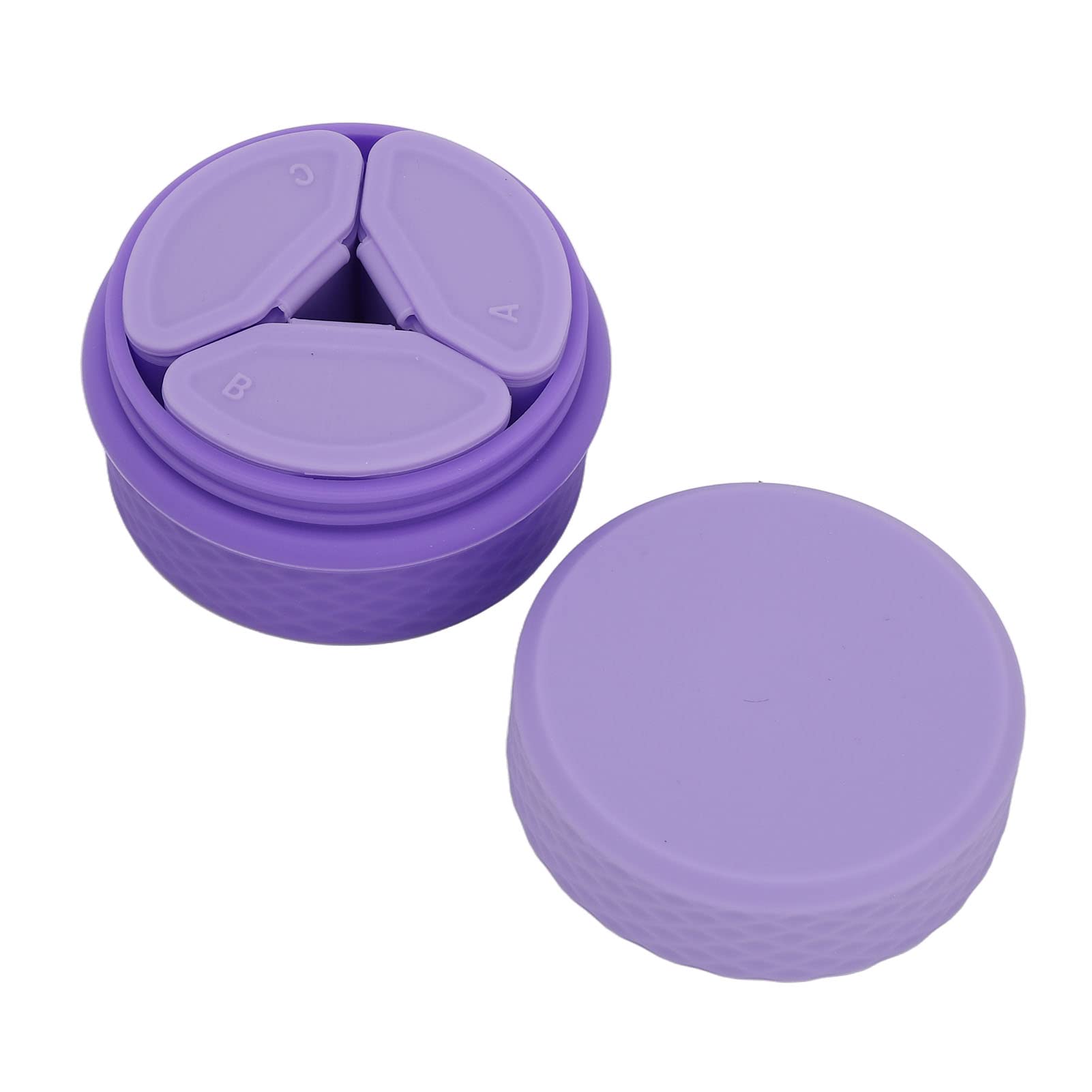 Silicone Makeup Containers Set,with 3 Refillable Dispensers,Leakproof Travel Jars for Creams and Eye Cream,Cosmetic Containers with Lids and Spoon - Image 4