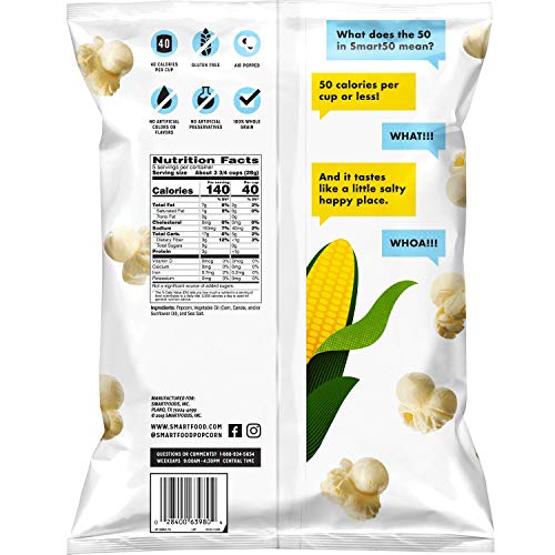 Smart50 Popcorn, Sea Salt, 5Oz Bag #TOP1