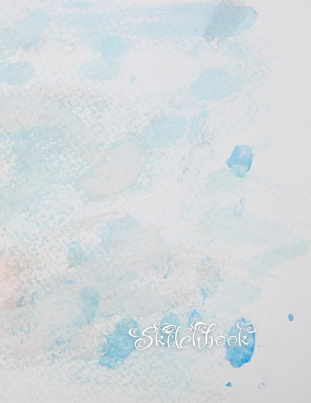 Sketchbook: Water Colour Pattern Affect Background, Large 8.5" x 11", 110 Pages, Perfect for Everyone, Crayons, Pencils, Drawing and Sketching
